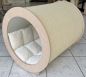 Preview: B-Ware Jumbo Bodenrolle aus Multiplex Buche – XXL Katzenhöhle mit Sisal – Ø 50 cm