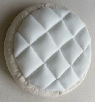 Preview: Mikrofaser Bettchen rund ca. 46 cm polar