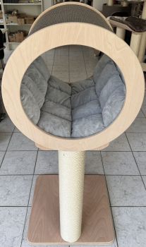 Preview: B-Ware Kratzbaum JR-01 aus Multiplex Buche | Katzenkratzbaum mit Sisalrolle | 140 cm