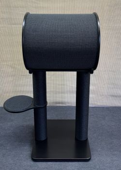 Preview: Kratzbaum JR-02 aus Multiplex Buche | Alles in schwarz | 140 cm