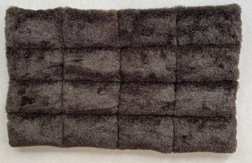 Klettkissen ca. 63 x 39 cm dunkelbraun meliert