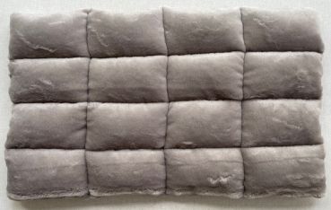 Klettkissen ca. 63 x 39 cm grau lilac