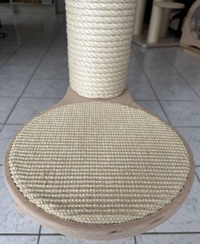 B-Ware Kratzbaum JR-02 aus Multiplex Buche | Katzenkratzbaum mit Sisalrolle | 140 cm