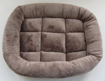 Mikrofaser Bettchen eckig ca. 43 x 53 cm cappuccino
