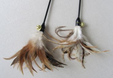 Preview: Federwedel natur 50 cm