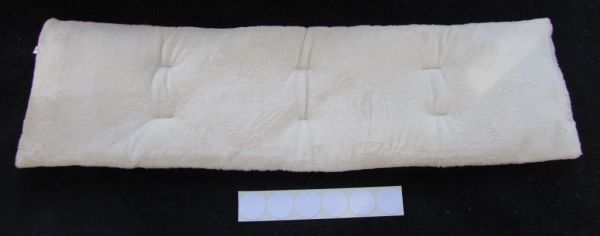 Fensterbank Auflage ca. 25 x 100 cm mit Klettpunkten Mikrofaser polar