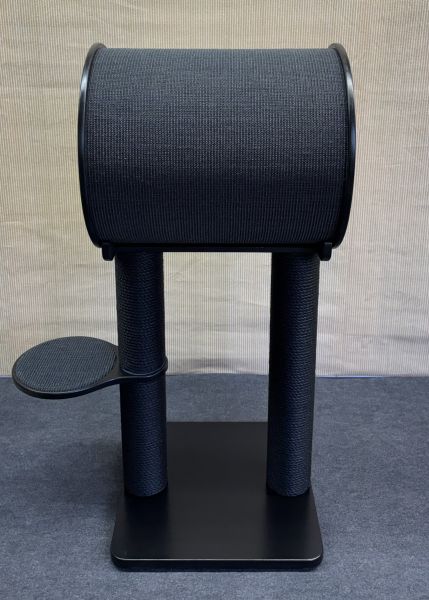 Kratzbaum JR-02 aus Multiplex Buche | Alles in schwarz | 140 cm