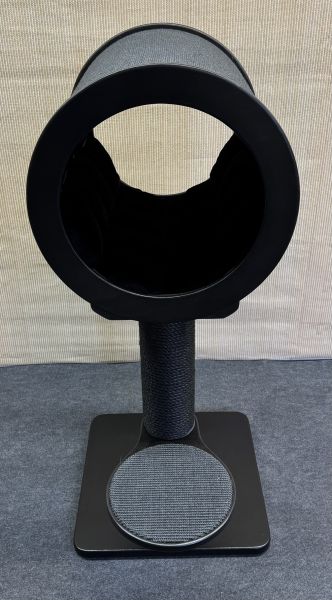 Kratzbaum JR-02 aus Multiplex Buche | Alles in schwarz | 140 cm