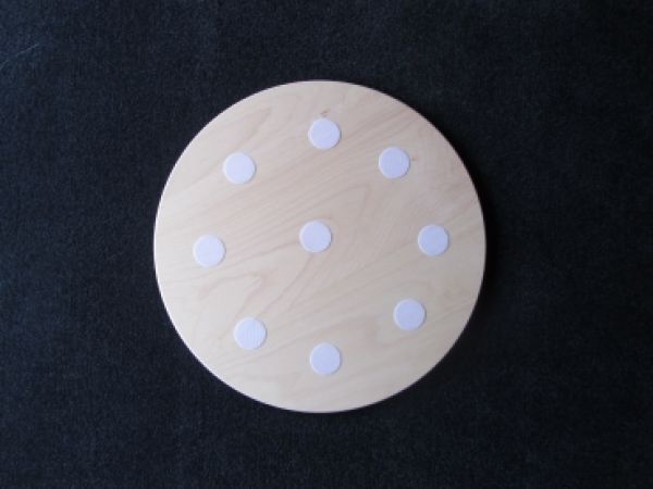 Kratzbaum-Liegeplatte rund mit Klettpunkten 55cm ø XXL