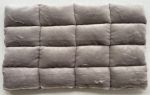 Klettkissen ca. 63 x 39 cm grau lilac